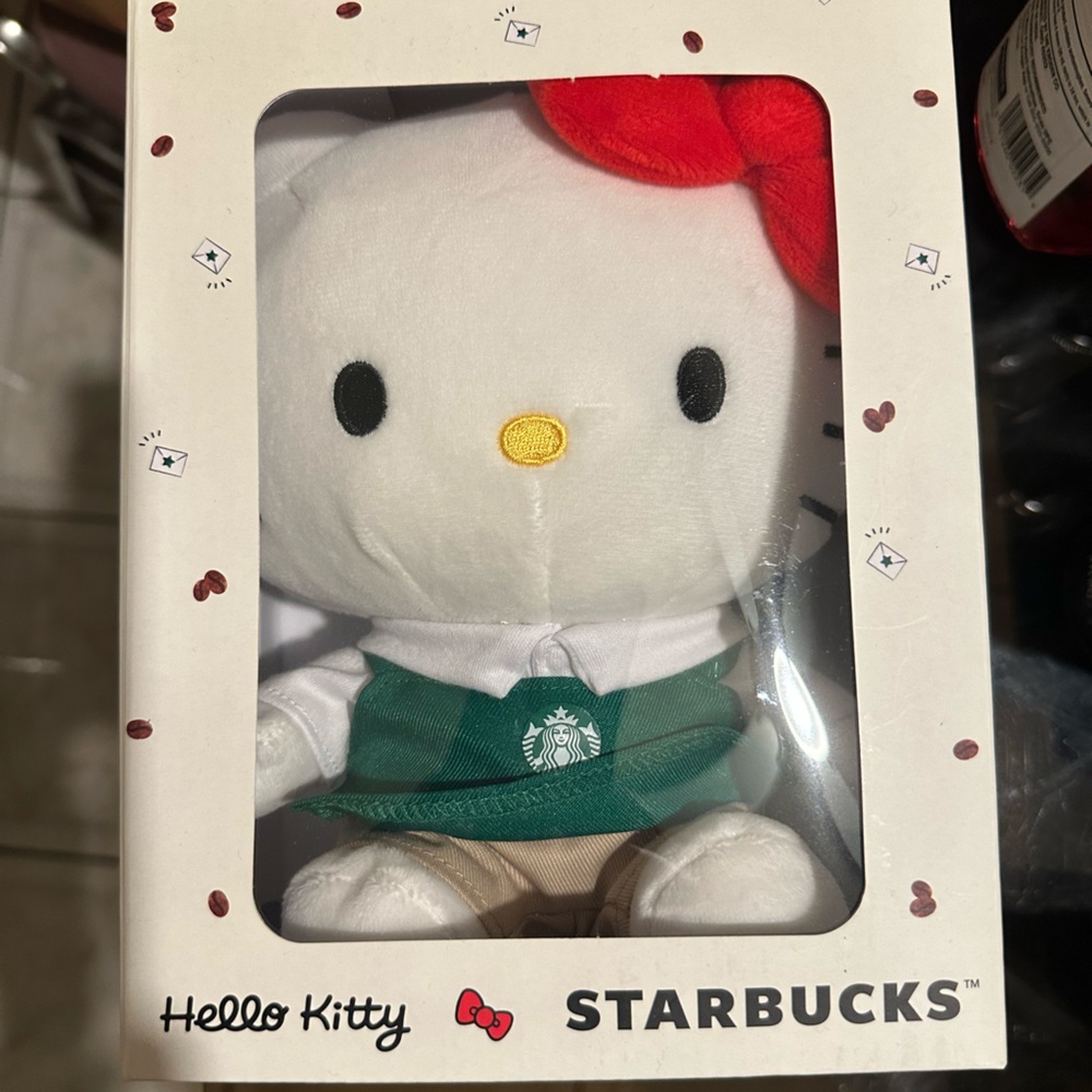Starbucks x Hello Kitty Cream and Red Plush